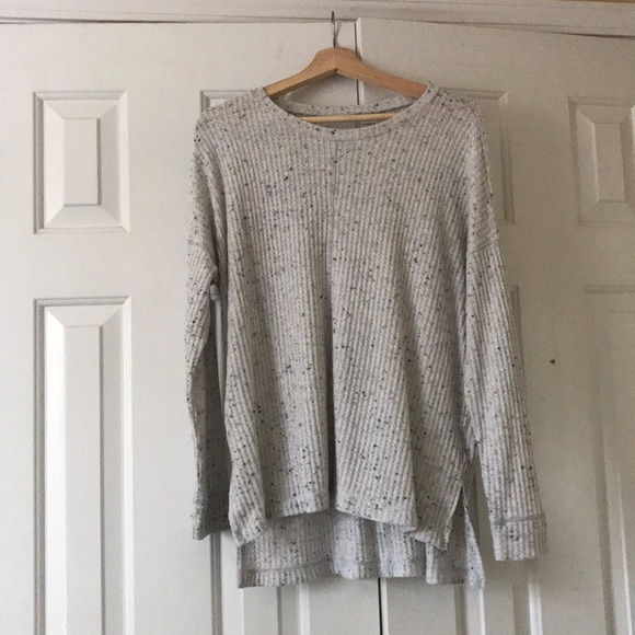 American Eagle Long Sleeve Gray Waffle 